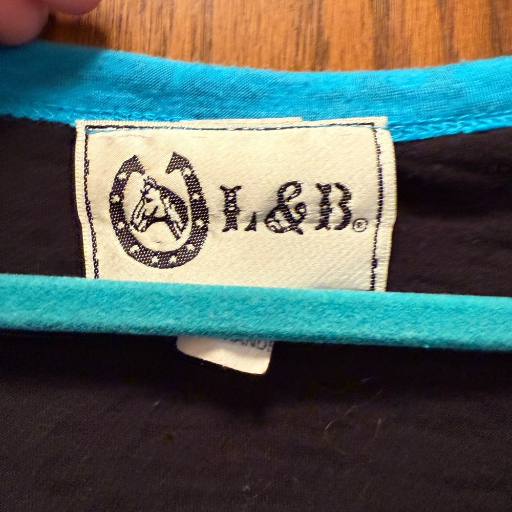 Blue and Black Western Tee - Picture 4 of 6